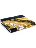 Versace baroque-print beach towel - Gold