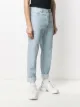 Balmain logo-patch cropped denim jeans