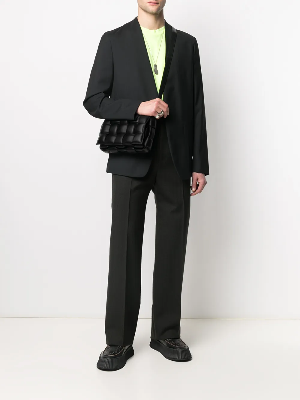 Image 2 of Bottega Veneta tailored straight-leg wool trousers