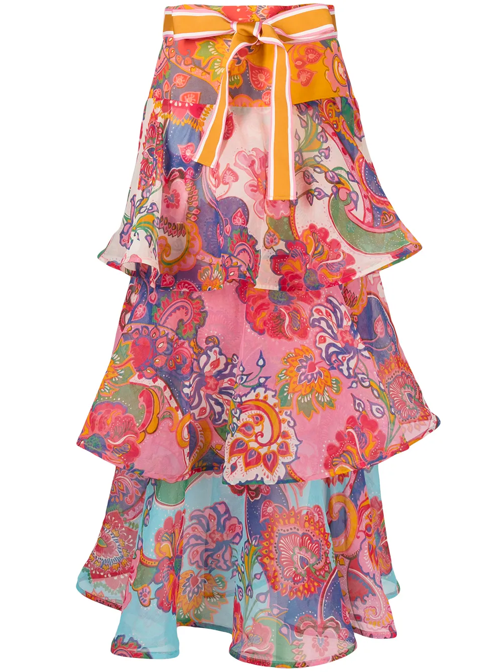 ZIMMERMANN LOVESTRUCK TIERED SKIRT