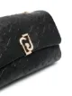 LIU JO embossed-logo chain-strap shoulder bag