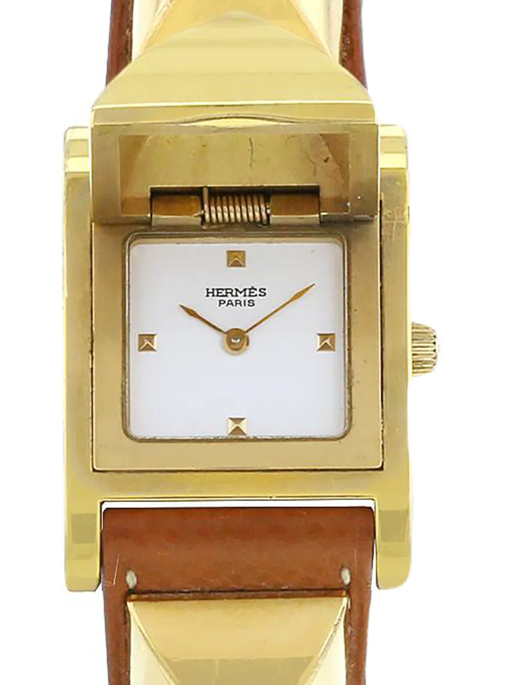 фото Hermès наручные часы médor pre-owned 23 мм 1990-х годов