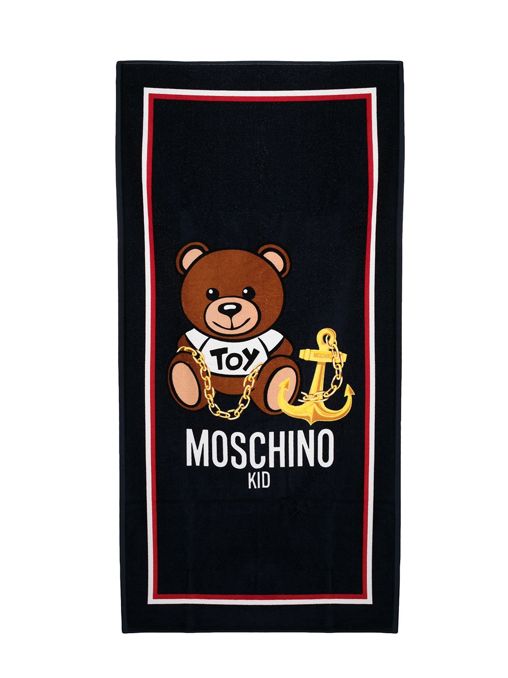 фото Moschino kids полотенце с принтом teddy bear