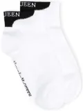 Alexander McQueen logo-embroidered socks - White