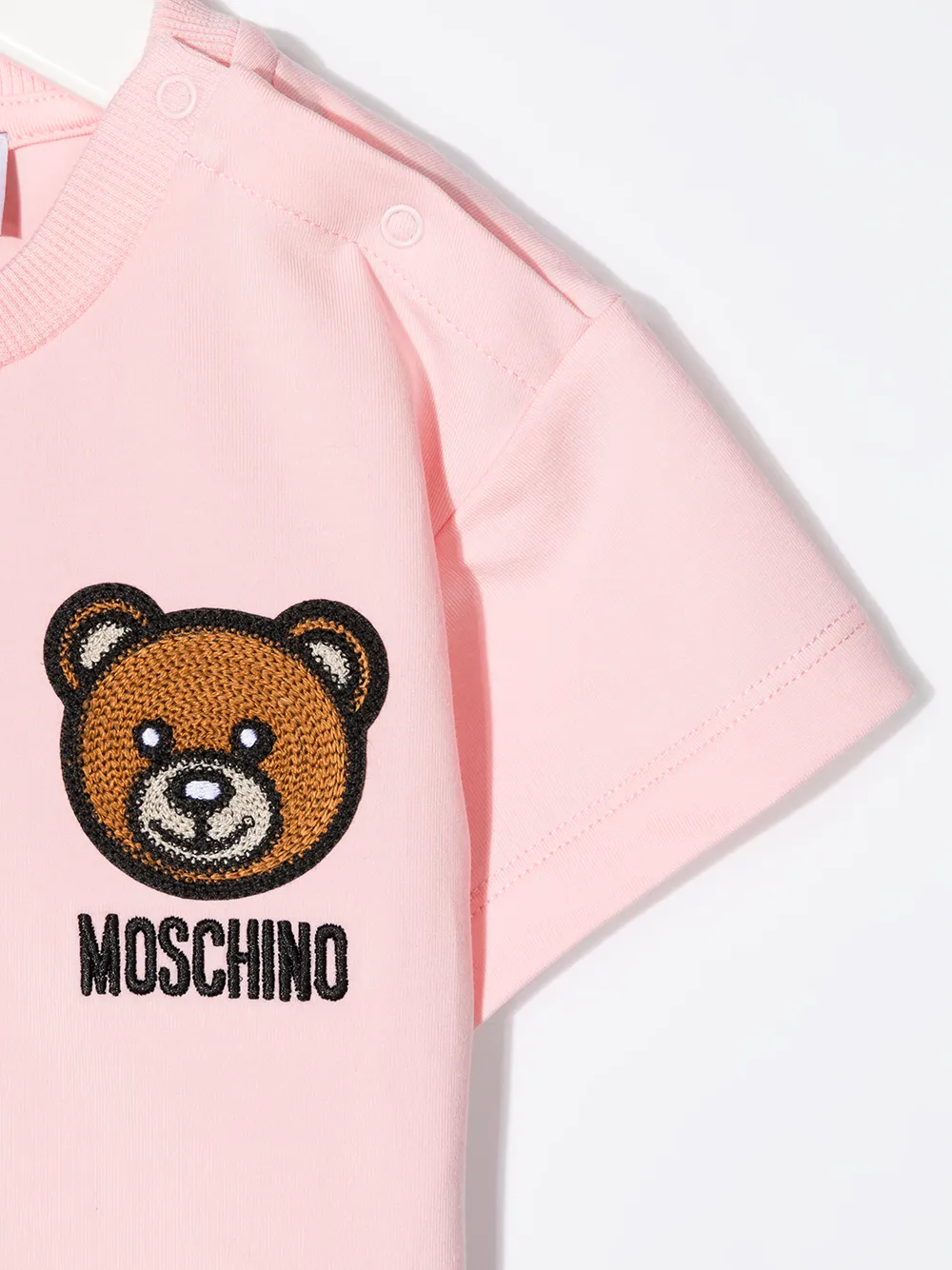 фото Moschino kids футболка с принтом teddy bear