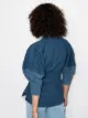 Chloé Jeansbluse mit Puffärmeln