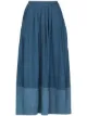 Image 1 of Chloé pleated denim midi skirt