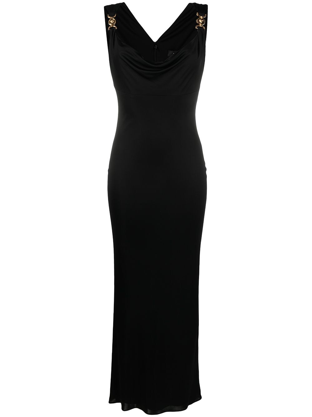 фото Versace вечернее платье из джерси с декором medusa