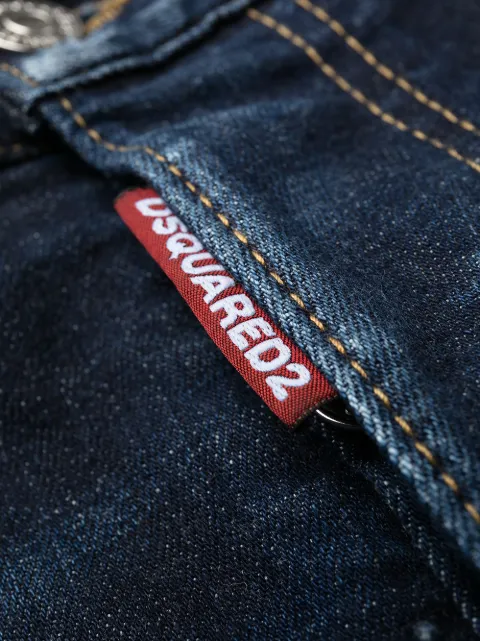 Shop Dsquared2 ripped slim-fit jeans with Express Delivery - FARFETCH
