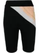 Image 1 of No Ka' Oi diagonal-stripe pattern performance shorts