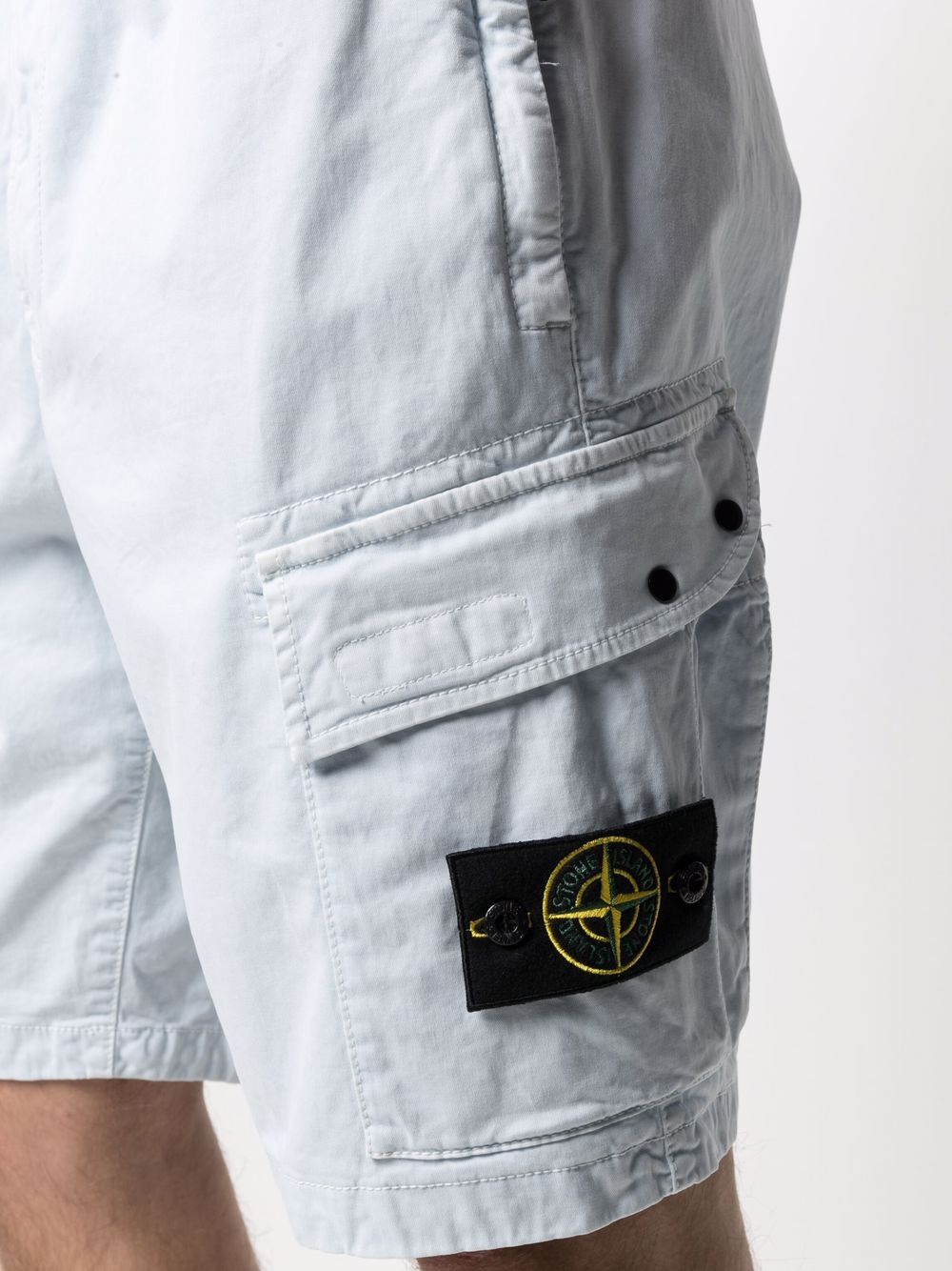 фото Stone island шорты-бермуды с нашивкой-логотипом