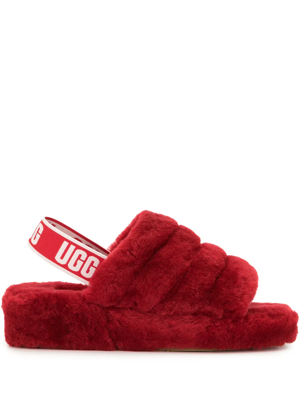 ugg shearling slingback slippers