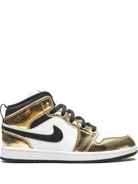 Jordan Kids Air Jordan 1 Mid SE "Metallic Gold" sneakers