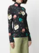La Doublej floral-print turtleneck