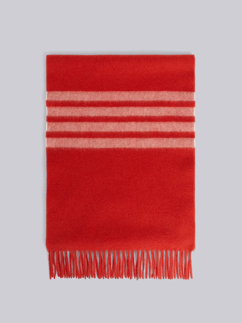 Red Cashmere 4-Bar Scarf | Thom Browne 