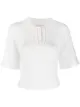 Image 1 of See by Chloé scalloped button-front t-shirt