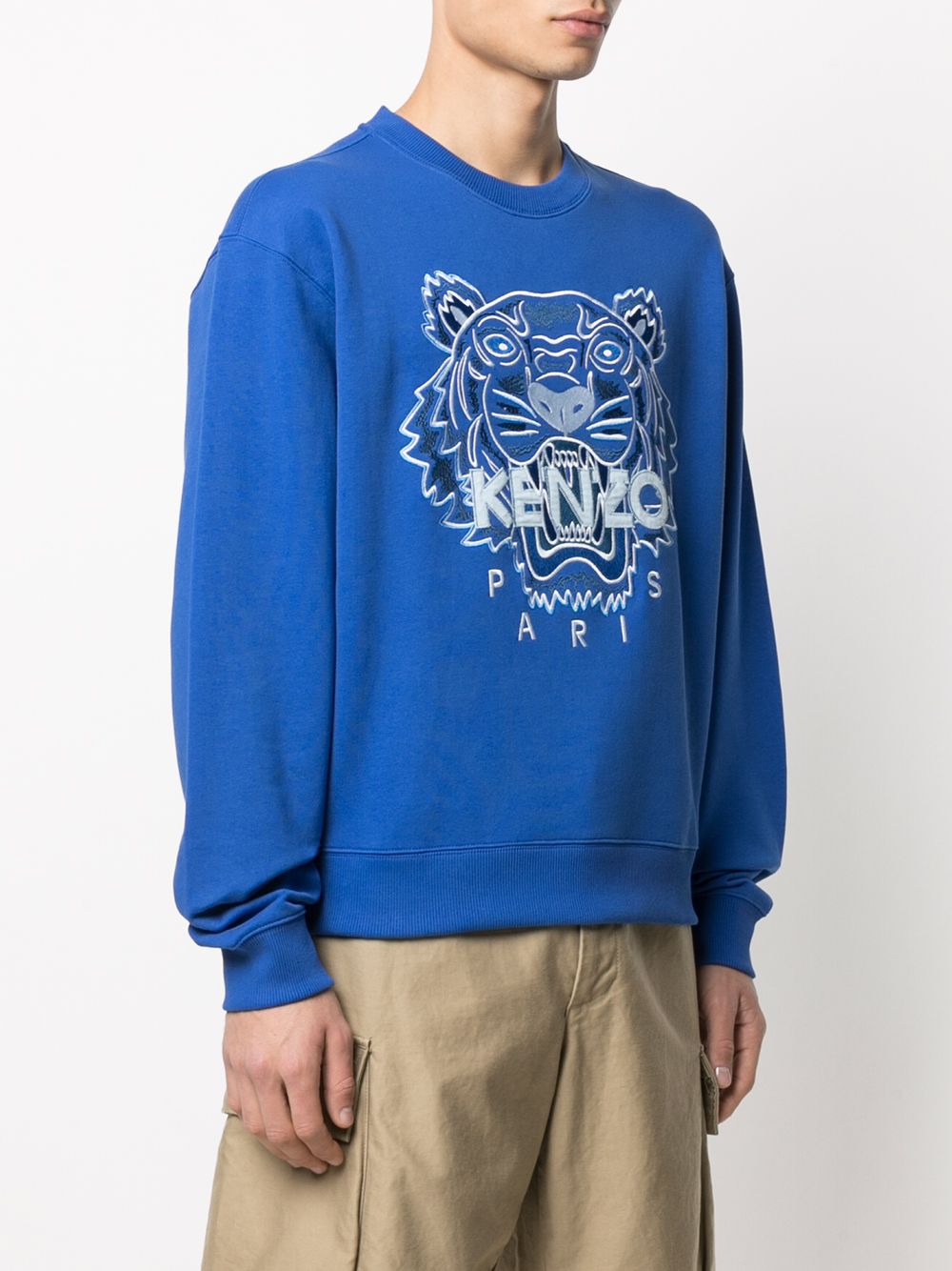 фото Kenzo kids толстовка с вышивкой tiger