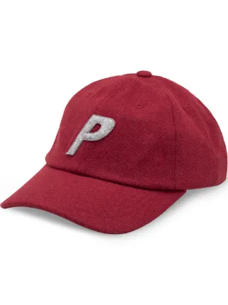 Shop red Palace P-logo 6-panel cap with 