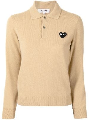 comme des garons play polo shirts