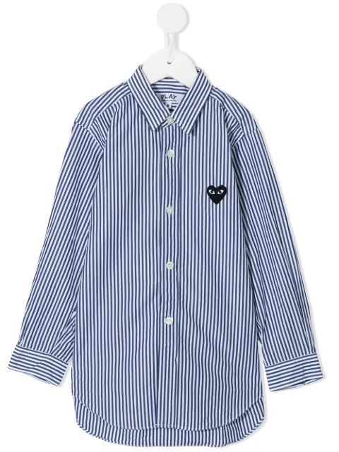 Comme Des Garçons Play Kids striped cotton shirt