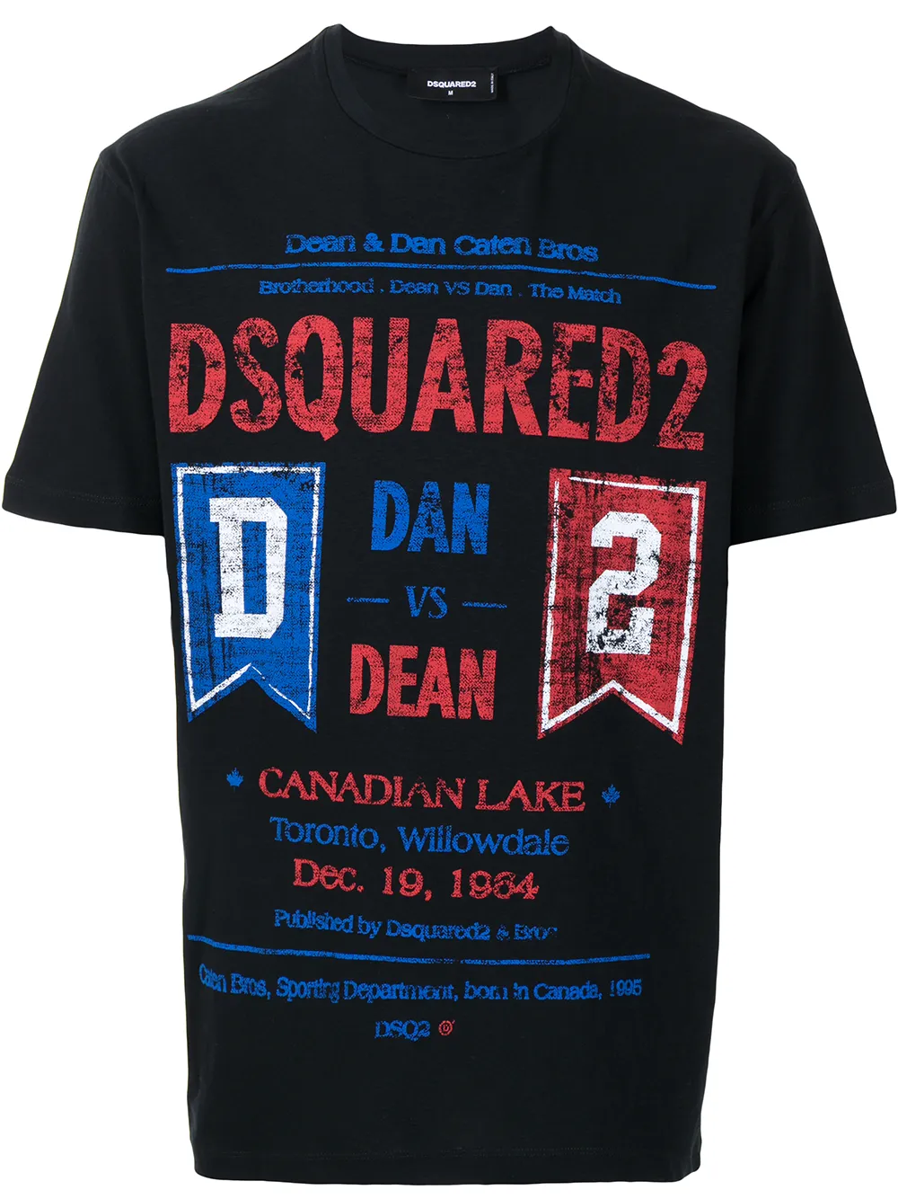 

Dsquared2 playera con logo estampado - Negro