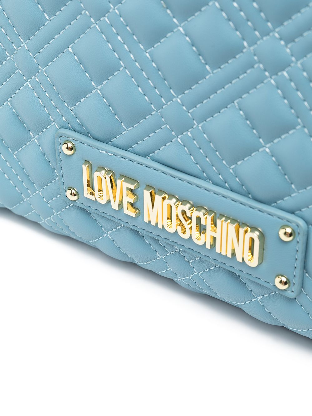 фото Love moschino стеганая сумка-тоут