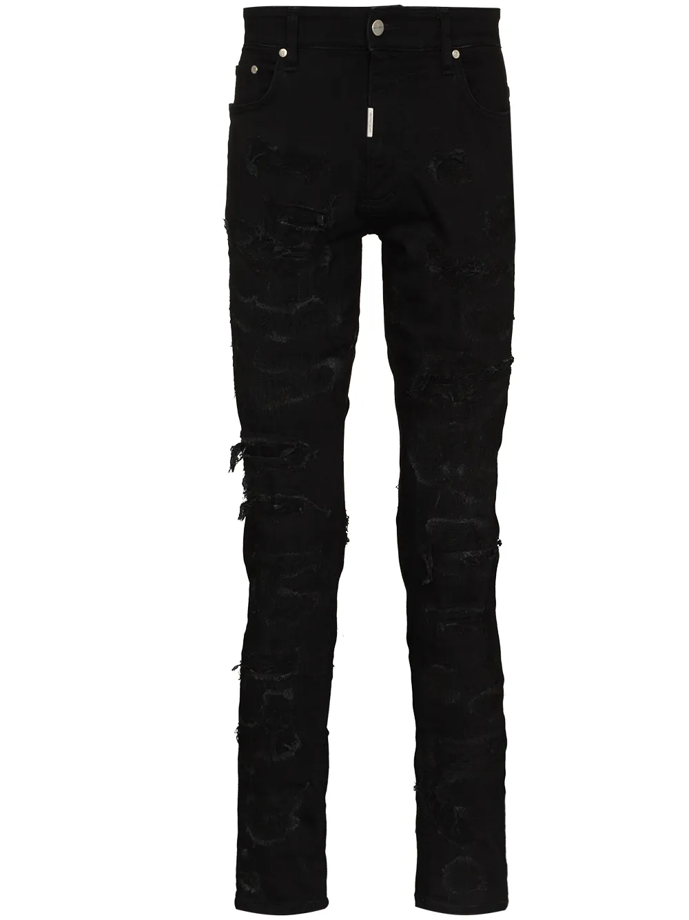 REPRESENT RIPPED DISTRESSED SKINNY JEANS