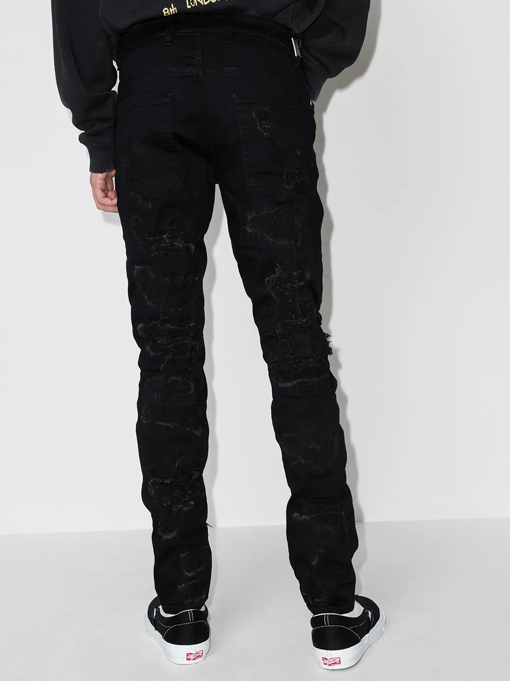 Represent Ripped Distressed Skinny Jeans - Farfetch