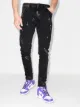 Image 2 of Represent paint-effect mid-rise jeans