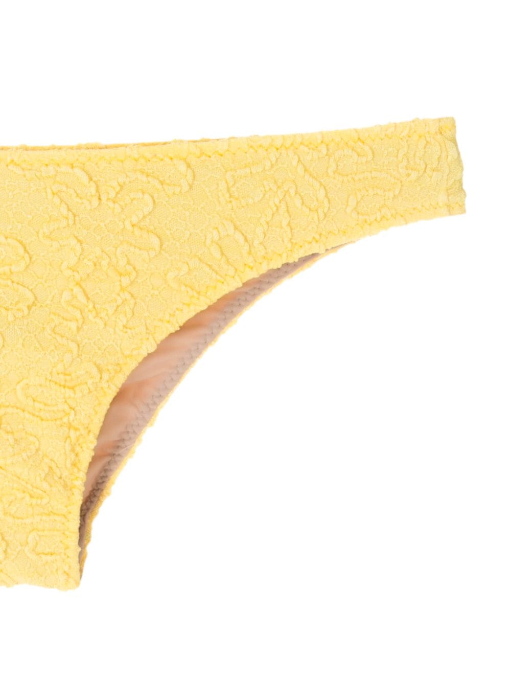 Shop Clube Bossa Niarchos Jacquard Bikini Bottoms In Yellow