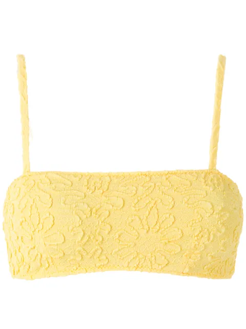 Clube Bossa Zarbo jacquard bikini top