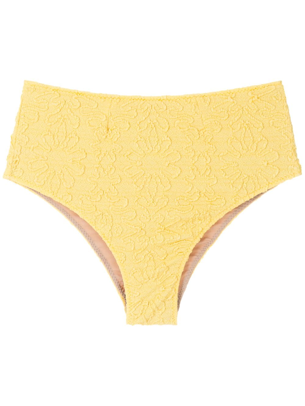 Clube Bossa Casall Jacquard Bikini Bottoms In Yellow