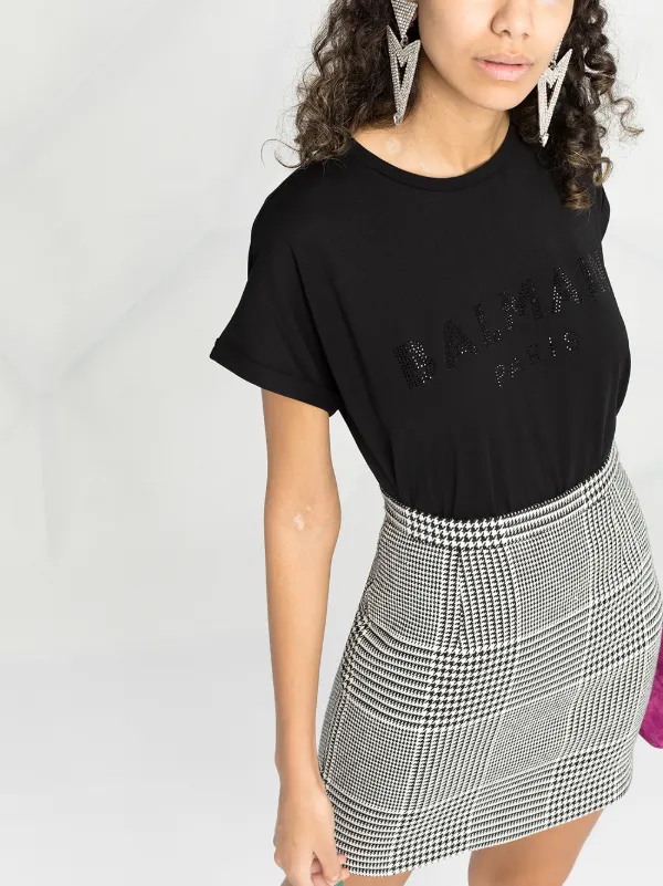 Balmain ラインストーンロゴ Tシャツ 通販 - FARFETCH