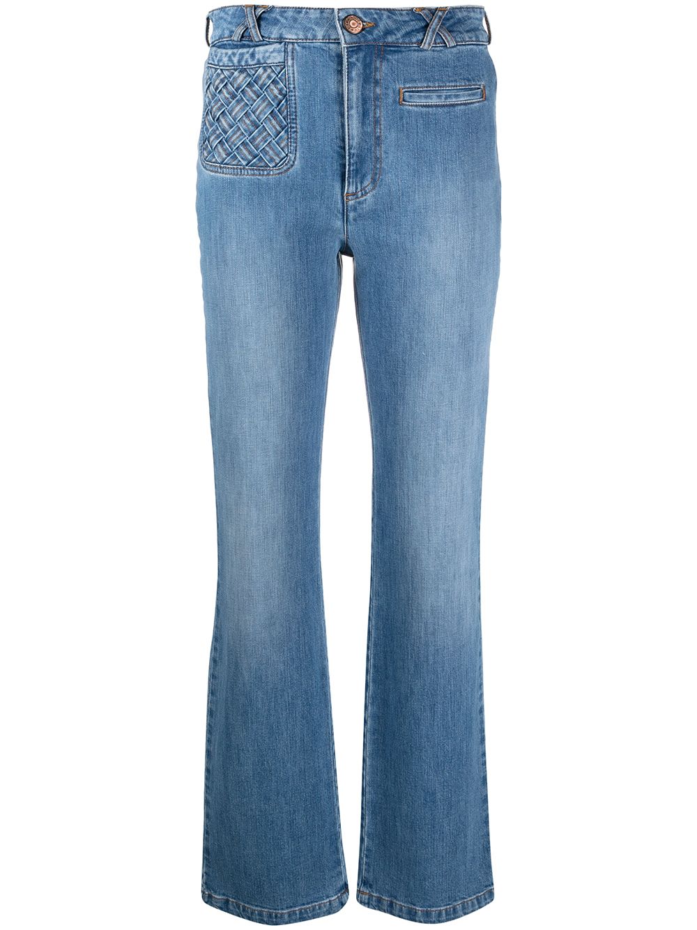 фото See by chloé расклешенные джинсы с завышенной талией