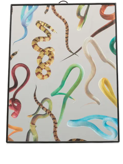 Seletti Snake-print mirror