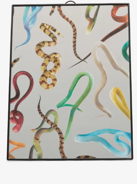 Seletti Snake-print mirror