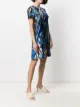 La Doublej floral-print satin short dress