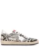 Image 1 of Golden Goose Superstar zebra low-top sneakers