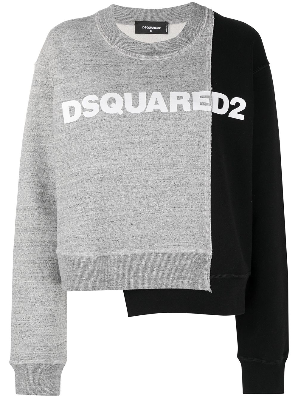 фото Dsquared2 толстовка в технике пэчворк с логотипом