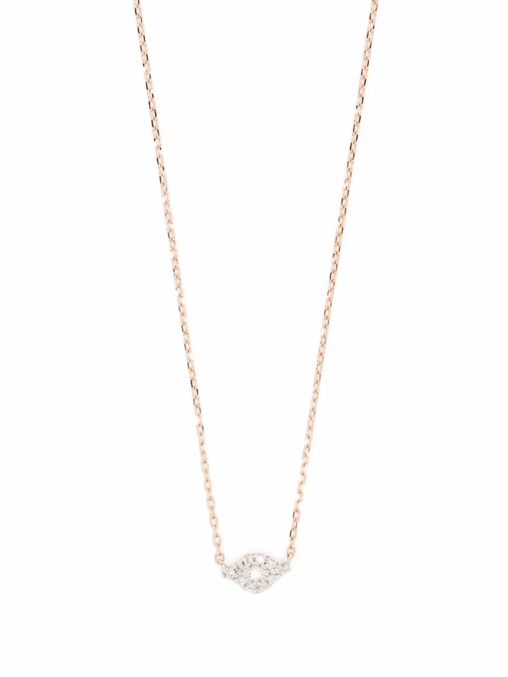 Djula collier en or rose 18ct orné de diamants