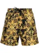 Image 1 of Versace Jeans Couture baroque print swim shorts
