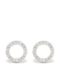 Djula 18kt white gold diamond Circle earrings - Silver