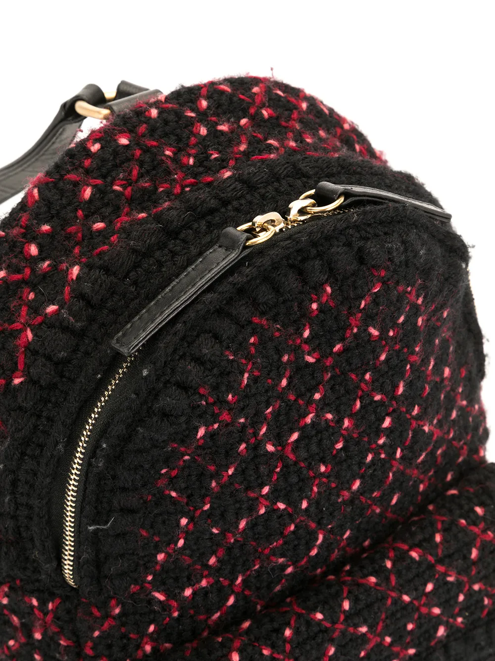 фото Chanel pre-owned твидовый рюкзак с логотипом cc