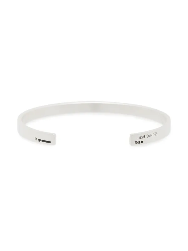 Le Gramme Le 15g Polished Ribbon Bracelet | Silver | FARFETCH EE