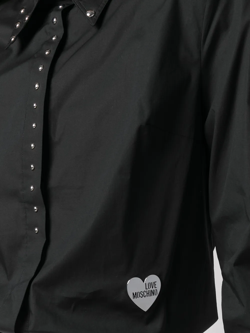 фото Love moschino рубашка с заклепками