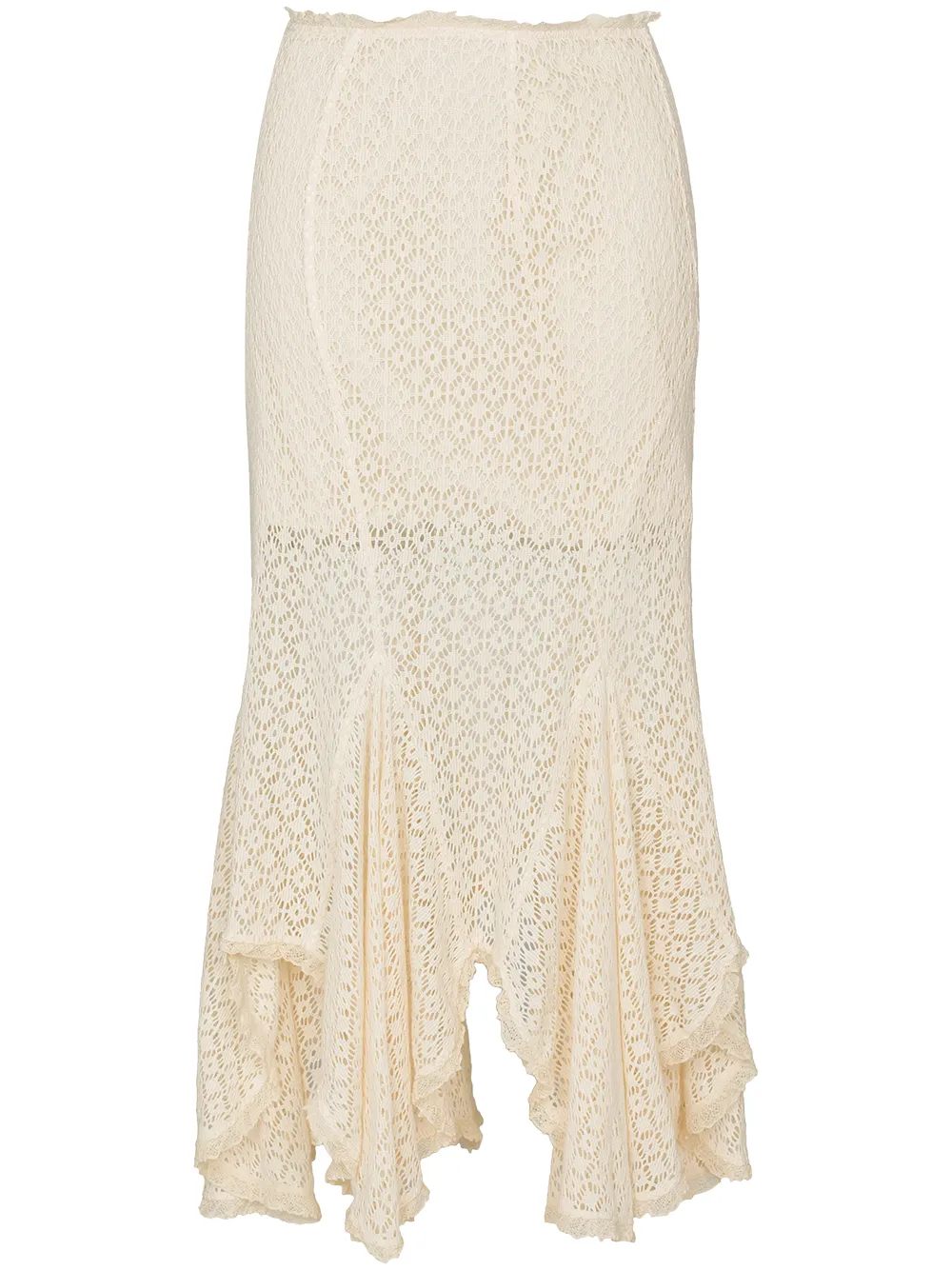 фото Yuhan wang расклешенная кружевная юбка