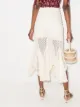 yuhan wang flared lace skirt