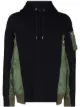 Image 1 of sacai two-tone panelled hoodie