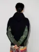 sacai two-tone panelled hoodie