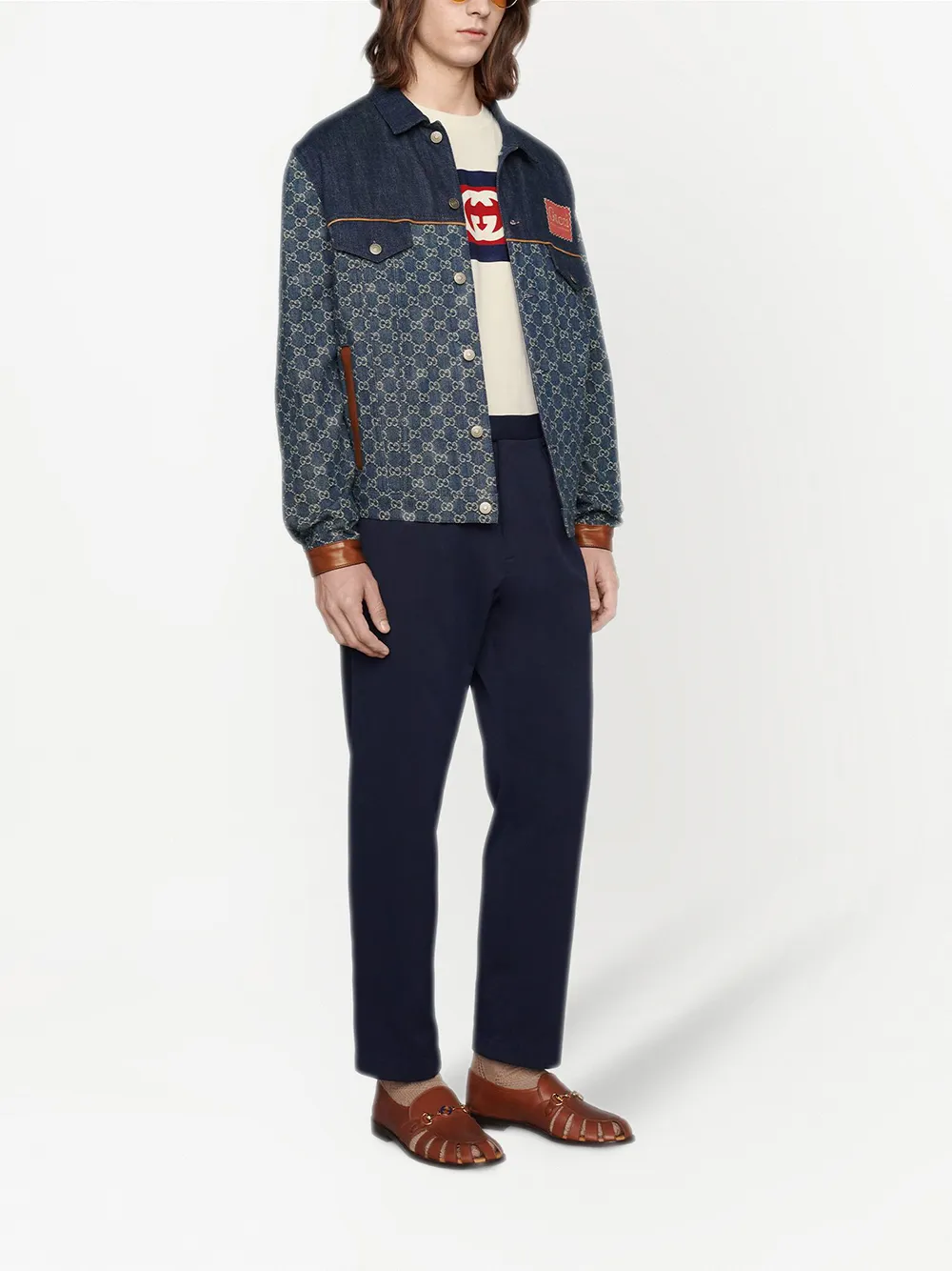 фото Gucci футболка с логотипом interlocking g